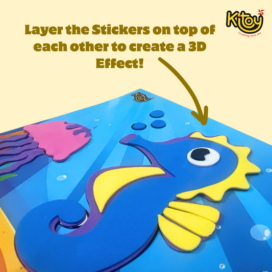 3D Foam Stickers + Colouring (2 in 1)