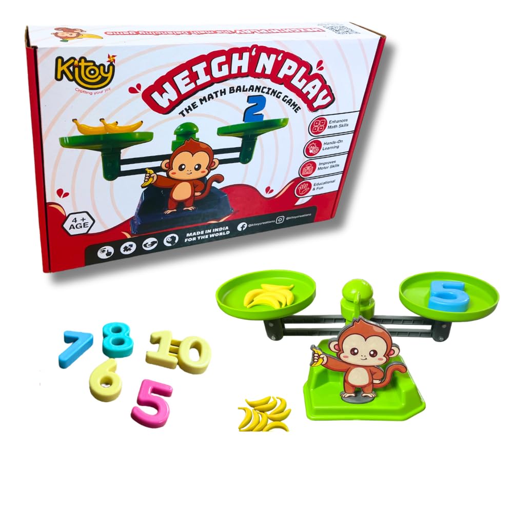 Weigh N Play | Math Balancing Toy (Monkey)