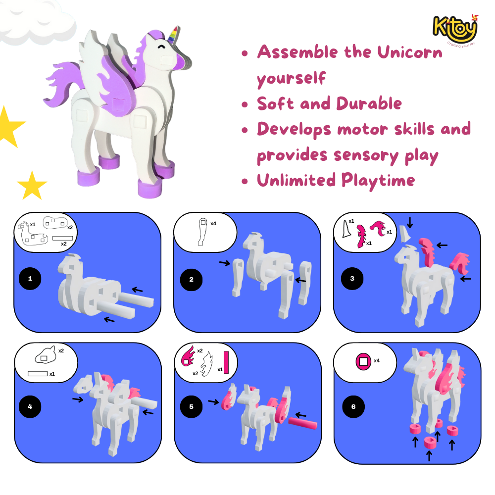 Build-Your-Own EVA Foam Unicorn