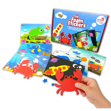 3D Foam Stickers + Colouring (2 in 1)