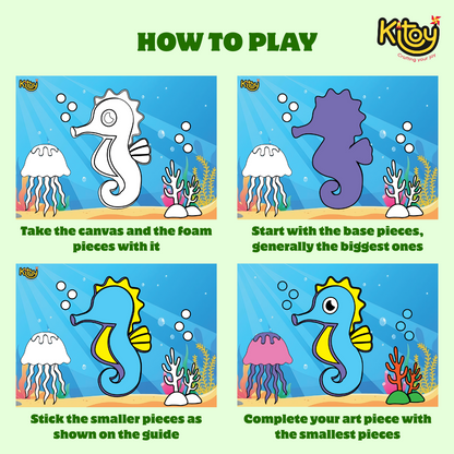 3D Foam Stickers + Colouring (2 in 1)