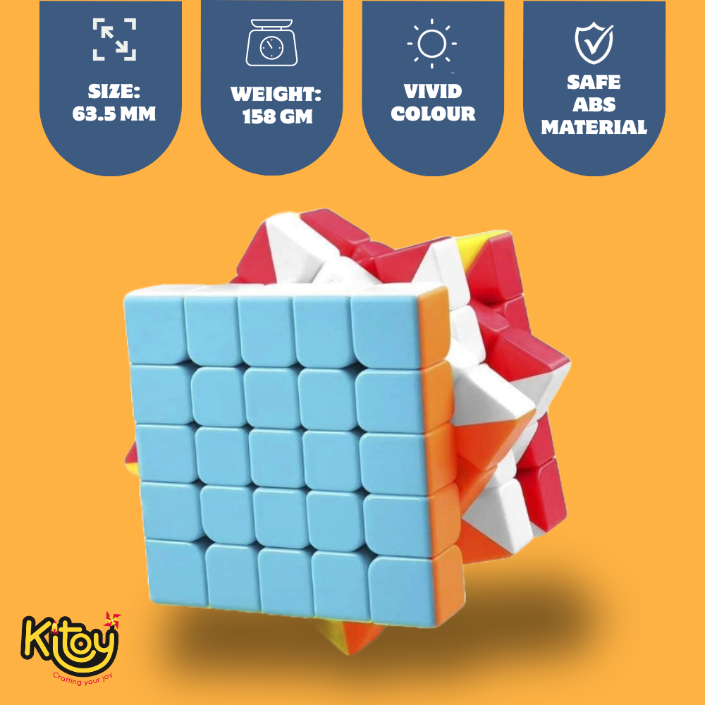 5x5 Speed Cube | Premium Cube with Carrying Case