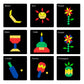 KITOY Magnaplay Shapes | 96 Magnetic Shapes with Board | 4+ Years (Multicolour)