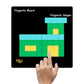 KITOY Magnaplay Squares | 90 Magnetic Squares with Board | 4+ Years (Multicolour)
