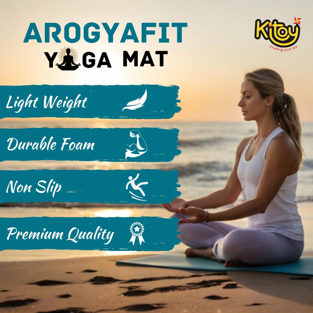 Arogyafit 6mm Yoga mat with Yogamat Cover