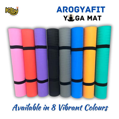 Arogyafit 4mm Yoga mat with Yogamat Cover