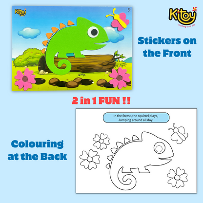 3D Foam Stickers + Colouring (2 in 1)
