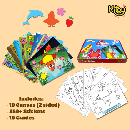 3D Foam Stickers + Colouring (2 in 1)
