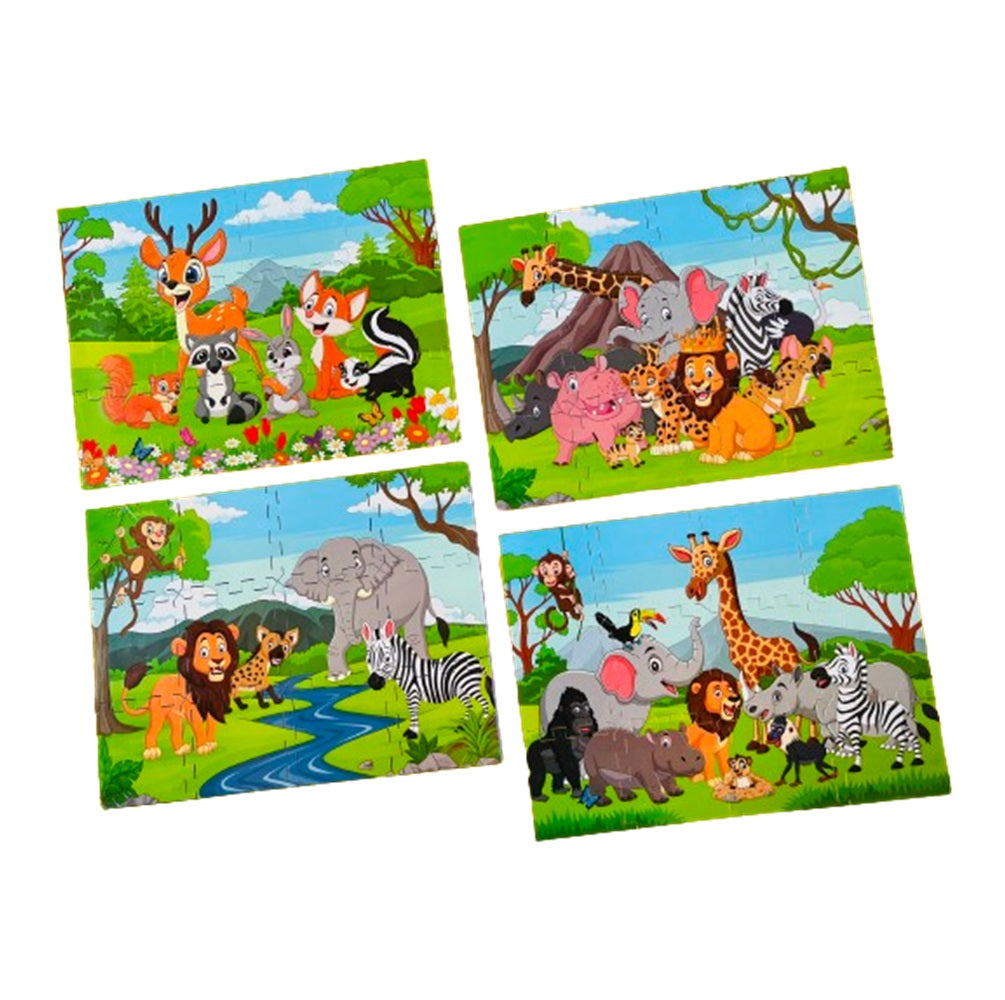 Jungle Safari Puzzle (Set of 4)