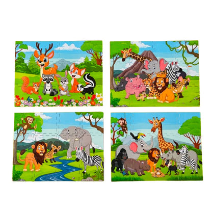 Jungle Safari Puzzle (Set of 4)