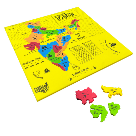 Foam India Map Puzzle