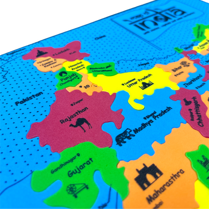 Foam India Map Puzzle