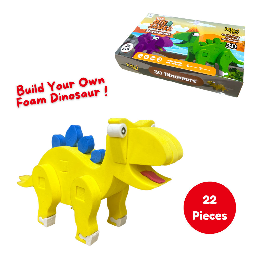 Build-Your-Own EVA Foam Dinosaur (Stegosaurus)