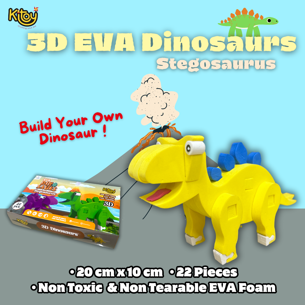 Build-Your-Own EVA Foam Dinosaur (Stegosaurus)