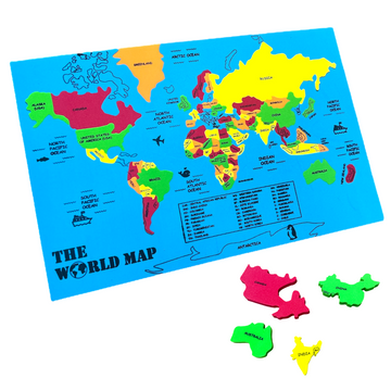 Foam World Map Puzzle