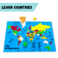 Foam World Map Puzzle
